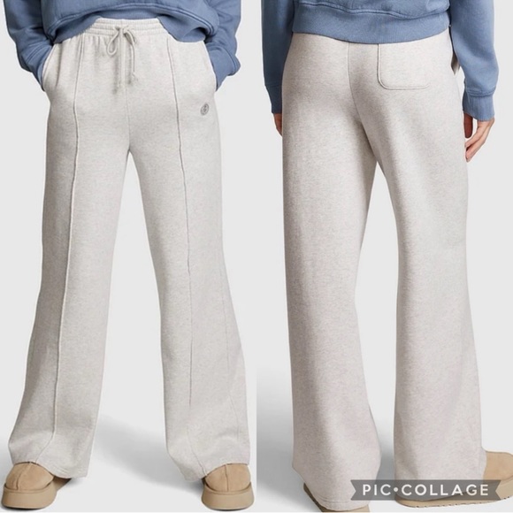 PINK Premium Fleece Wide-Leg Pants - Picture 1 of 1